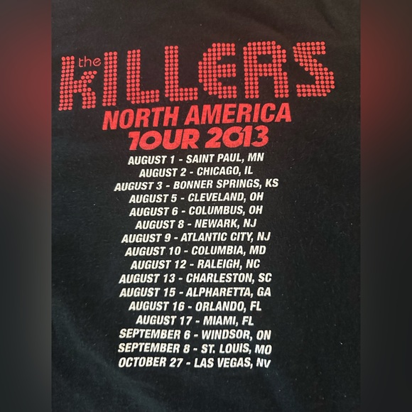 Killers “BattlBorn” Tour Tee 2013 - Picture 3 of 4